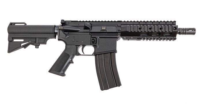image-full-8281-e4301a8999dc16385cd5c90b8383bf80.jpg DPMS DP-15 KITTY KAT 5.56 7.5" A4 QUAD RAIL, CAR STYLE BRACE 1-30RD - Image 1