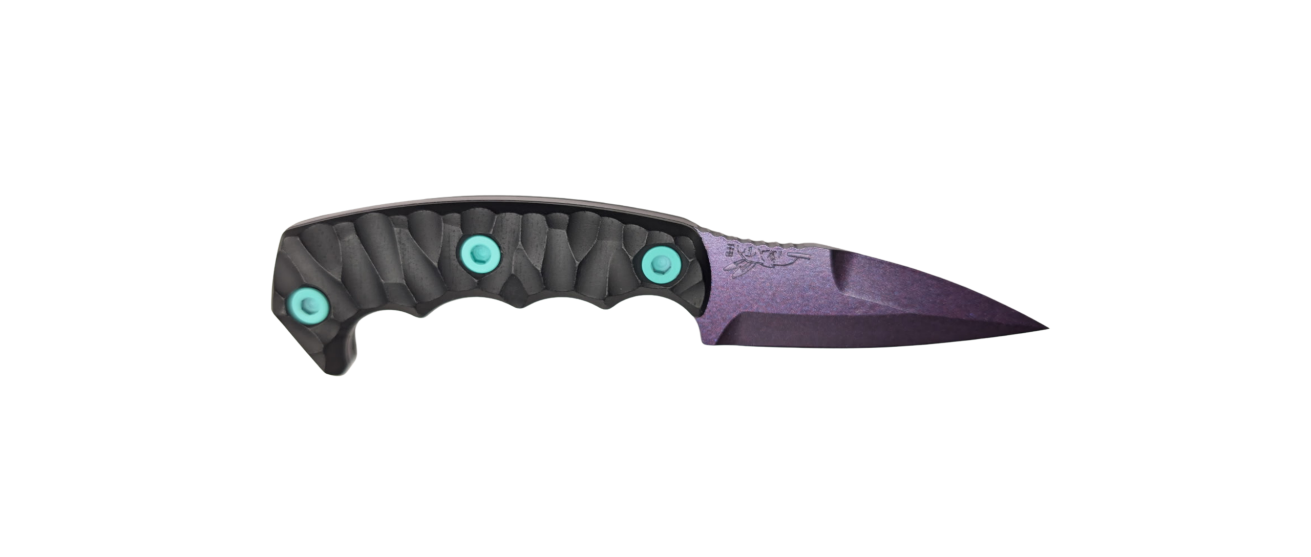 image-full-86342-a7ac83c509229d39b39cb8d26586d406.png HALF FACE BLADES HUMINT COSMIC 3" BLADE, 8"OA, CPM S45VN STEEL, MICARTA GRIP - Image 1