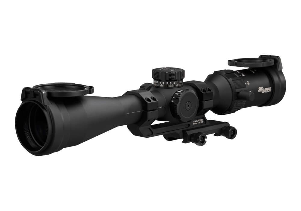 image-full-86500-65dd0611e14cf126e8c4e2ab06e97668.jpg SIG SAUER TANGO SPR 4-16X44 SCOPE 30MM SFP MOA RETICLE, SIDE FOCUS .25MOA BLACK W/ MOUNT - Image 1