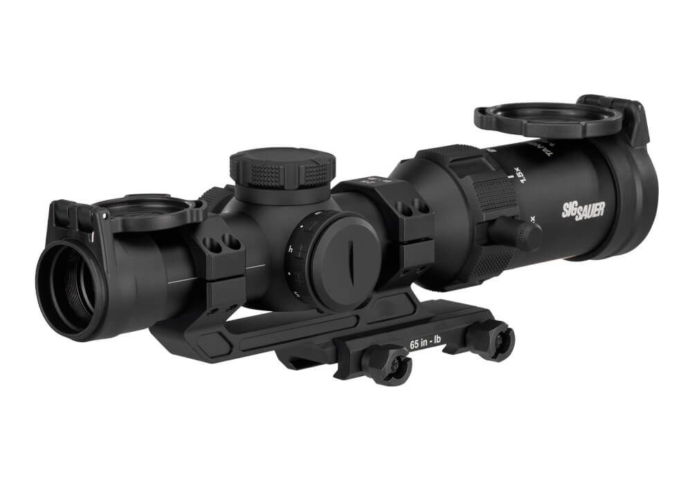 image-full-86501-6340d32e155682358282d019e6ddd6e0.jpg SIG SAUER TANGO SPR 1-4X24MM SCOPE 30MM SFP HELLFIRE FL4 ILLUMINATED, 0.5MOA BLACK W/ MOUNT - Image 1