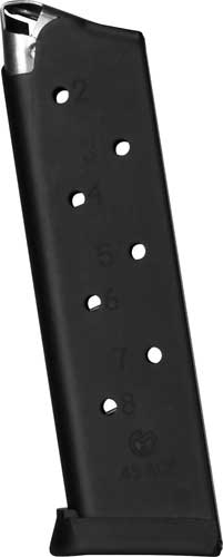 m1911458lsrrb.jpg METALFORM MAGAZINE 1911 GOVT. - 45ACP 8RD BLACK REMOVABLE BASE - Image 1