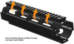 UTG RAIL PICATINNY AR-15 9" - 2-PC DROP-IN MID-LENGTH - Image 2