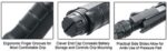 UTG VERTICAL FOREGRIP FOLDING - PICATINNY MOUNT BLACK - Image 4
