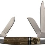ABKT ROPER SERIES LAREDO STAG - STOCKMAN 3-BLADE WOOD HANDLES