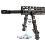 UTG BIPOD RECON FLEX M-LOK - MATTE BLK CENTER H 5.7"-8" - Image 5