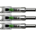Flex Fletch LIT Lighted Crossbow Nocks .300 Green 3 pk.