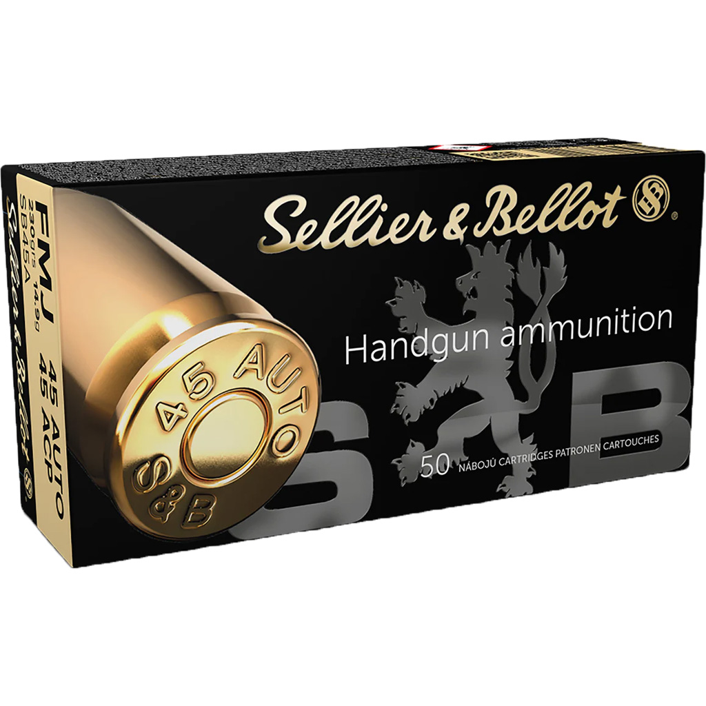 1102334_1.jpg Sellier & Bellot Pistol Ammo 45 Auto 230 gr. FMJ 50 rd.