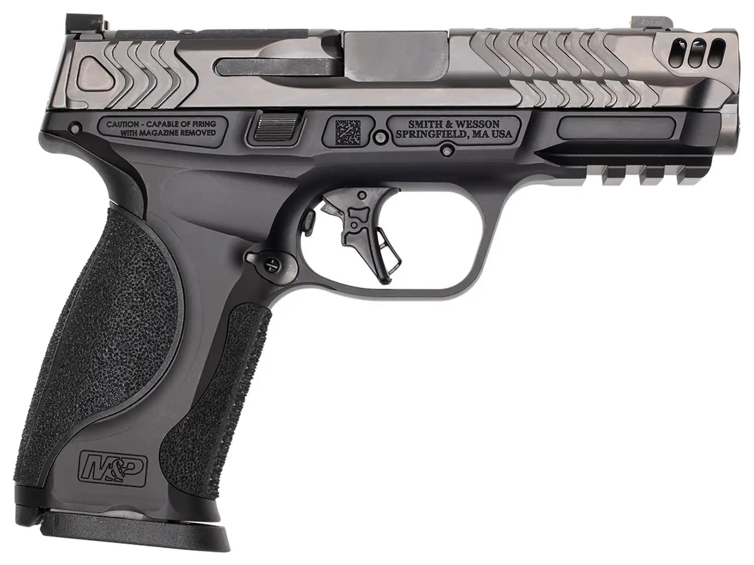 1152711-14351524.webp SMITH & WESSON PC M&P M2.0 METAL CARRY COMP 4.22" O.R. 9MM MS BLK/GRY 2-10RD COMPLIANT - Image 1