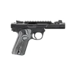 RUGER MRK IV 22/45 LITE 22LR 4.4" BARREL, BLACK ANODIZED, OVERSIZD HOGUE GRIP PLATES 2-10RD MAGS - Image 2