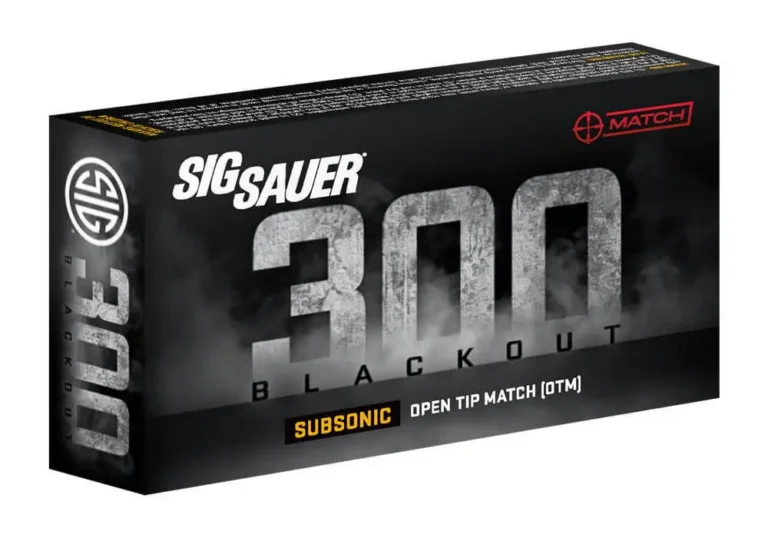 SIG SAUER ELITE MATCH 300BLK 220GR OTM 20RD BX 500RD CASE
