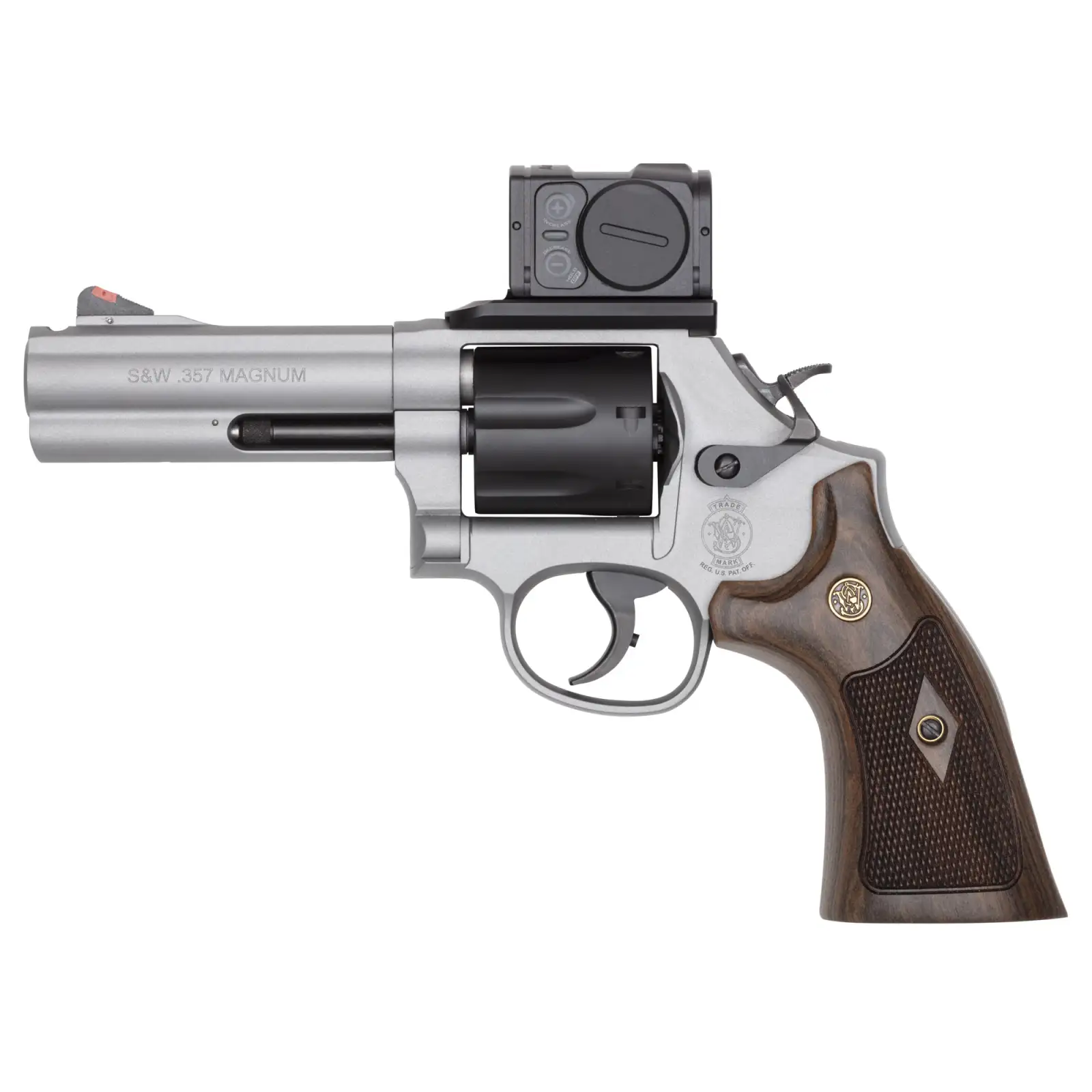 1169525-14383409.webp SMITH & WESSON MODEL 686 PLUS SPEC SERIES R 357MAG REVOLVER 4.12" ACRO P-2 TITANIUM, 7RD - Image 1