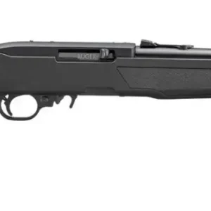 RUGER 10/22 22LR RIFLE 16.12" BLUED/BLACK SYNTHETIC STOCK FIBER FRONT SIGHT 1-10RD