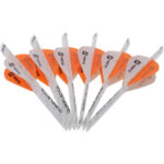 NAP Quikfletch Twister Fletch Rap White and Orange 2 in. - Image 2