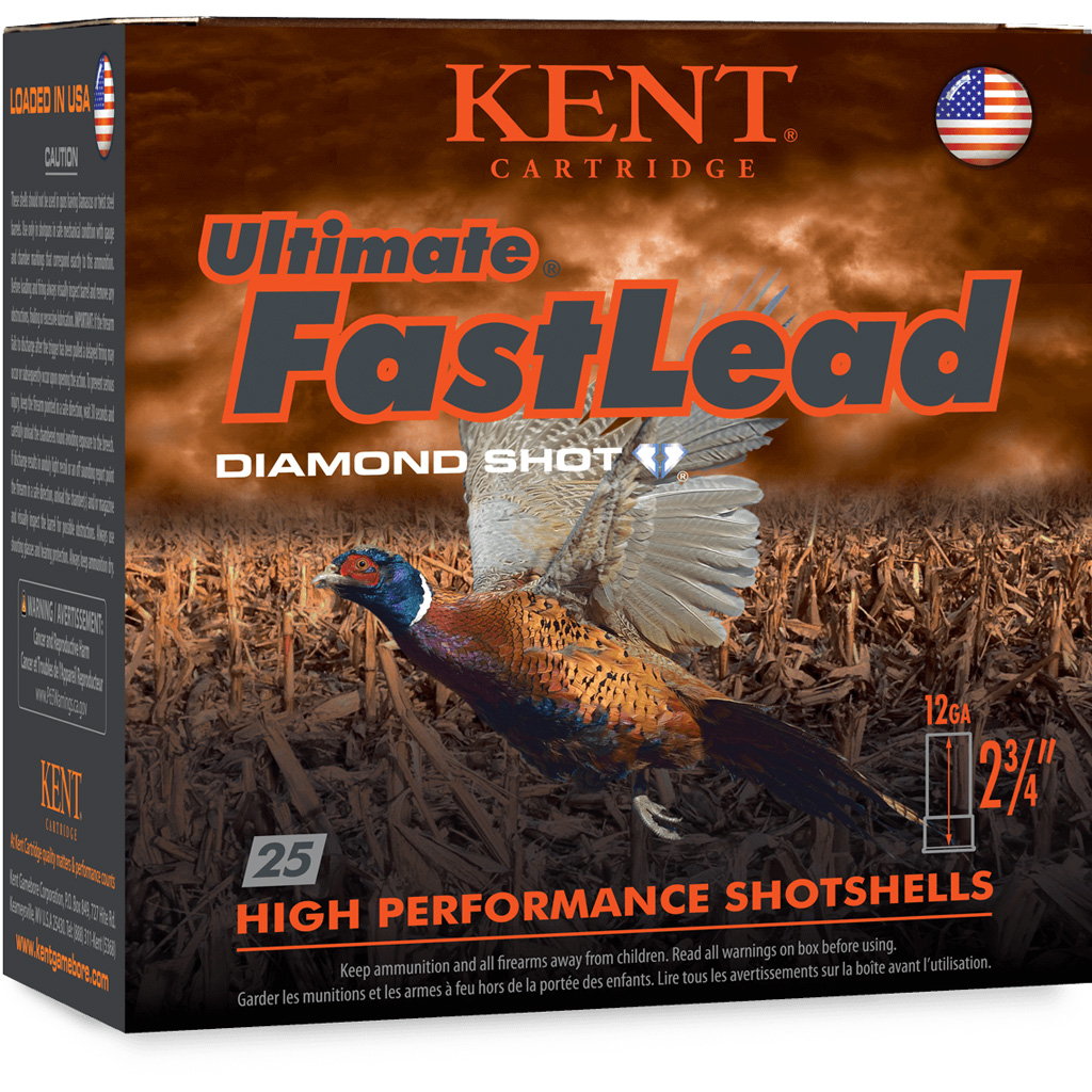 1209722_1.jpg Kent Ultimate Fast Lead Upland Load 12 ga. 2.75 in. 1 1/4 oz. 4 Shot 25 rd. - Image 1