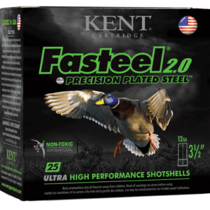 Kent Fasteel 2.0 Precision Plated Steel Load 12 ga. 3.5 in. 1 3/8 oz. 3 Shot 25 rd.