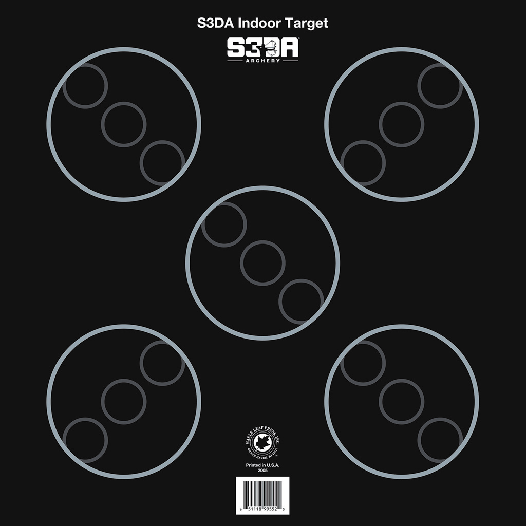 1404809_1.jpg Maple Leaf S3DA 3D Target Face Black ASA 25 pk. - Image 1
