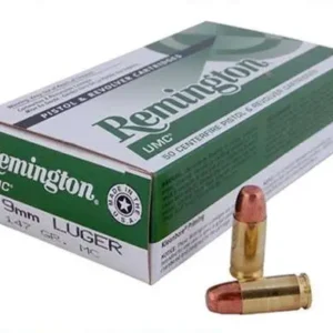REMINGTON 9MM LUGER 147GR FMJ UMC 50 RND PK 50 RD/BX 10 BX/CS