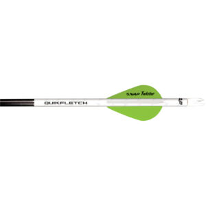 NAP Quikfletch w/Twister Vanes White/Green 6 pk.