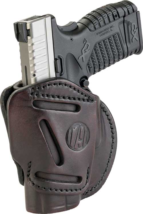 3WH4SBRA.jpg 1791 HOLSTER 3-WAY OWB MULTI- - FIT AMBI SZ4 GLK 26/SIM BLACK - Image 1