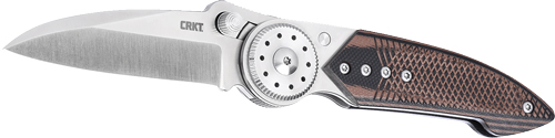 4200.jpg CRKT WALKER 2.93" PLAIN EDGE - FOLDER SS/WOOD BLADE BTN LOCK - Image 1
