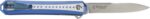 CRKT STICKLER 3.38" FOLDER - ASSISTED SS/BLUE HANDLE - Image 3