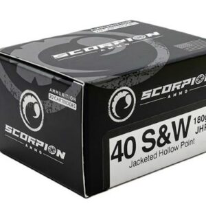 SCORPION 40 S&W - 180GR JHP 20RD 10BX/CS