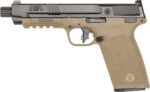 S&W M&P 5.7 NO THUMB SAFETY 5" - 2-22 RD MAGS OPTIC CUT FDE/BLK