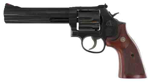 G150908.jpg S&W 586 CLASSIC 357MAG 6" AS - 6-SHOT BLUED WOOD - Image 1