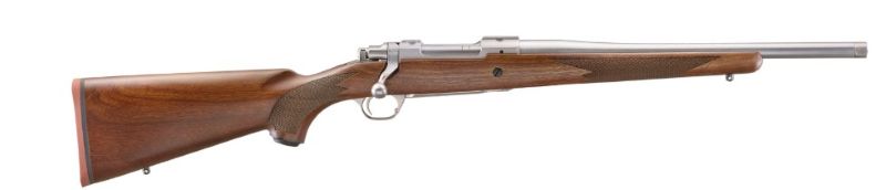 G67106.jpg RUGER HAWKEYE HUNTER 243 WIN - 16.6" SS WALNUT THREADED - Image 1