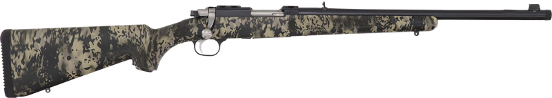 G7421.jpg RUGER 77/357 357 MAGNUM - BLUE CAMO W/RINGS THREADED - Image 1