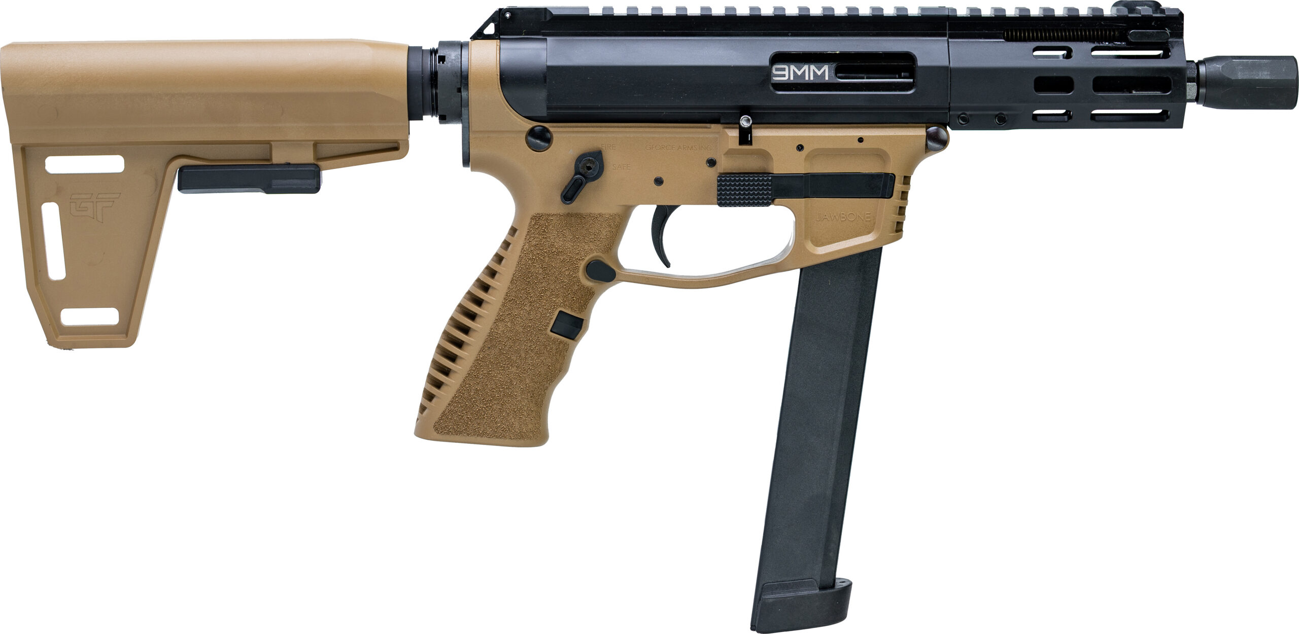 GFHYB5FDE.jpg GFA JAWBONE PST 9MM 5B 33R FDE - Image 1