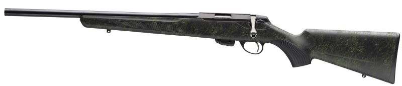 GJRT1XRT400SB_1.jpg TIKKA T1X 22LR 16" THREADED - BLUED/ROUGHTECH EMERALD LEFT H - Image 1