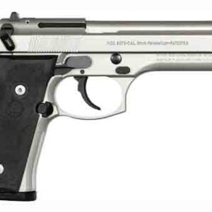 BERETTA 92FS 9MM 4.9" 10RD - INOX BLACK RUBBER GRIPS USA