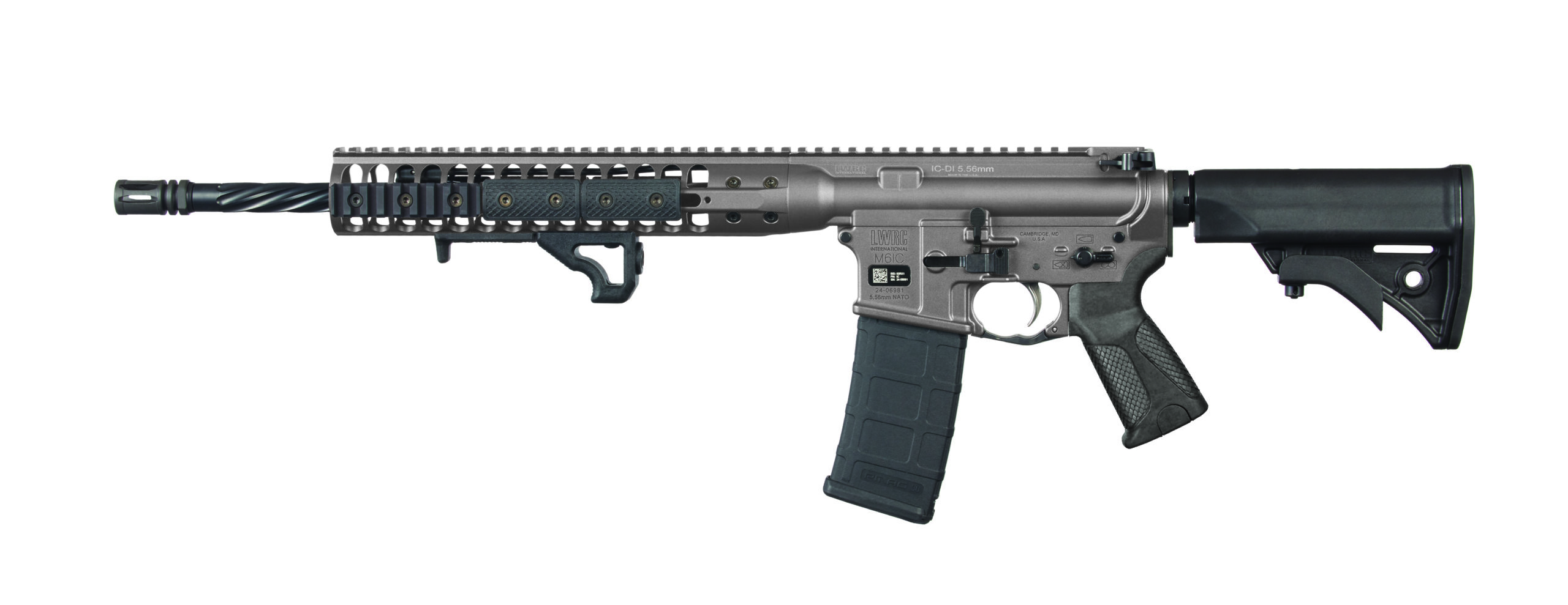 LWICDIR5TAG16ML.jpg LWRC DI 5.56MM GRY 16.1" 30+1 M-LOK - Image 1
