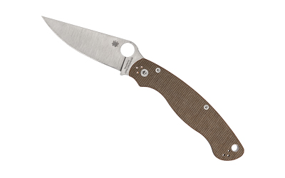 SPYC36MPCW2_1.jpg SPYDERCO MILITARY 2 CPM BRN CANVAS - Image 1