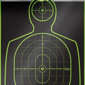 TRUGLO TRU-SEE REACTIVE TARGET - HANDGUNNER 12" X 18" 12-PACK