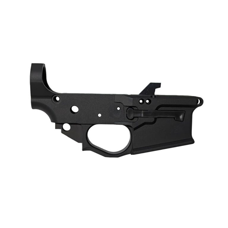 Combat Armory Billet AR-9 Lower Receiver Stripped with Mag Release and Ejector Black