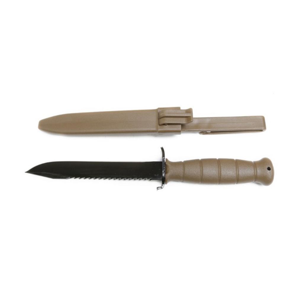 https3A2F2Fmedia.chattanoogashooting.com2Fimages2Fproduct2FGLKD391792FGLKD39179-1.jpg Glock Field Knife/Saw Back 6-1/2" Clip Point Blade Black Flat Dark Earth Bulk - Image 1