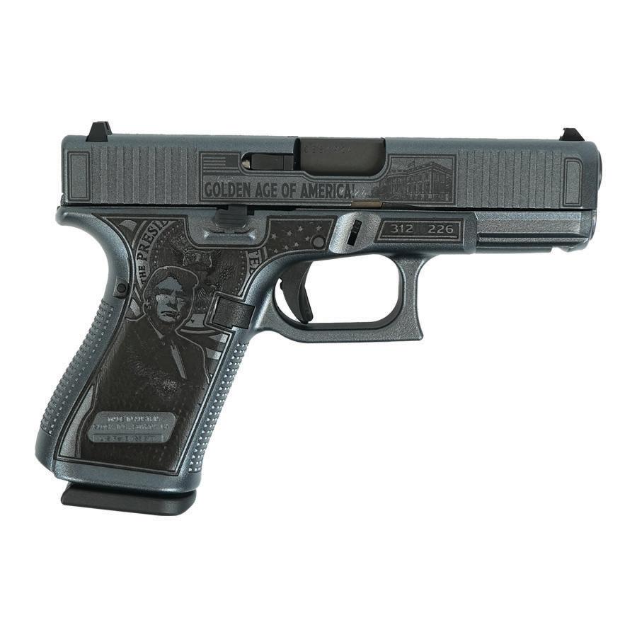 Glock G19 Gen 5 Custom "Trump 47th" Handgun 9mm Luger 15rd Magazines (3) 4.02" Barrel Austria - Image 1