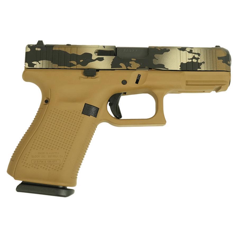 Glock V-Series Model 19 Optic Ready & Ported Handgun 9mm Luger 15rd Magazines (3) 4" Ported Barrel FDE Multi-Cam Cerakote Austria - Image 1