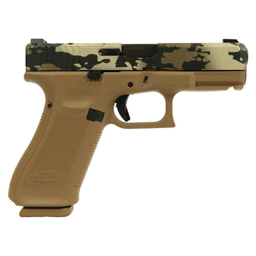Glock V-Series Model 19x OR Camo Handgun 9mm Luger 17rd Magazines (3) 4.02" Quad Ported Barrel - Image 1