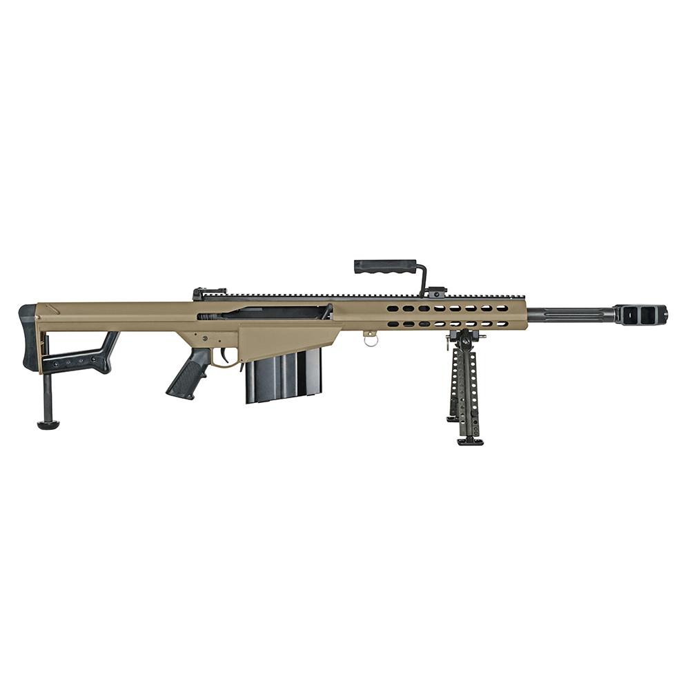 https3A2F2Fmedia.chattanoogashooting.com2Fimages2Fproduct2FGX140302FGX14030.jpg Barrett Model 82A1 Rifle .50 BMG 10rd Magazine(1) 20" Fluted Barrel w/Bipod FDE Finish - Image 1