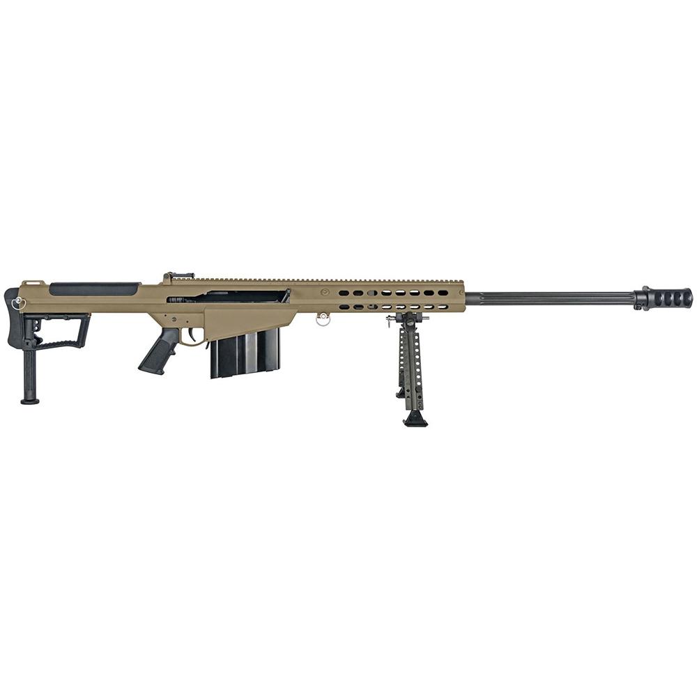 https3A2F2Fmedia.chattanoogashooting.com2Fimages2Fproduct2FGX180652FGX180651.jpg Barrett M107A1 Rife 50 BMG 10rd(1) Magazine 29" Fluted Barrel FDE Cerakote - Image 1
