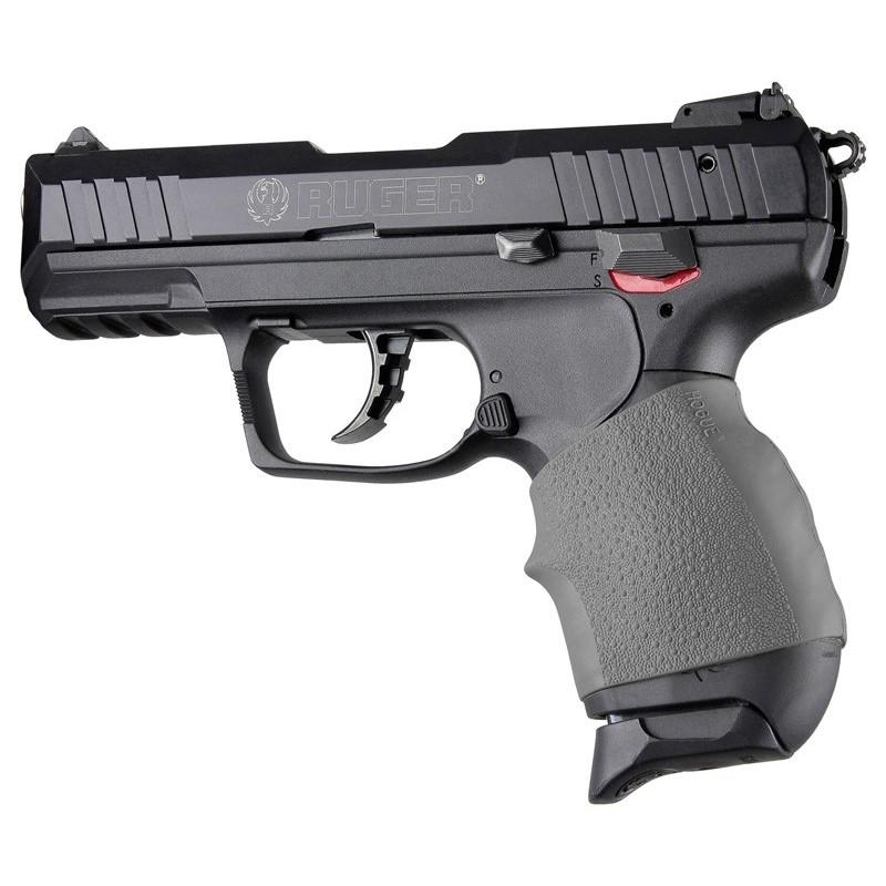 https3A2F2Fmedia.chattanoogashooting.com2Fimages2Fproduct2FHA180022FHA18002-1.jpg Hogue HandAll Jr. Small Size Handgun Grip Sleeve Slate Grey - Image 1