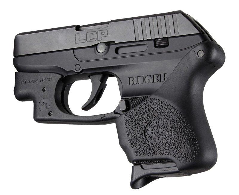 https3A2F2Fmedia.chattanoogashooting.com2Fimages2Fproduct2FHA181102FHA18110.jpg Hogue Grips Handall Universal Grip Sleeve Ruger LCP with Crisman Trace Button - Image 1