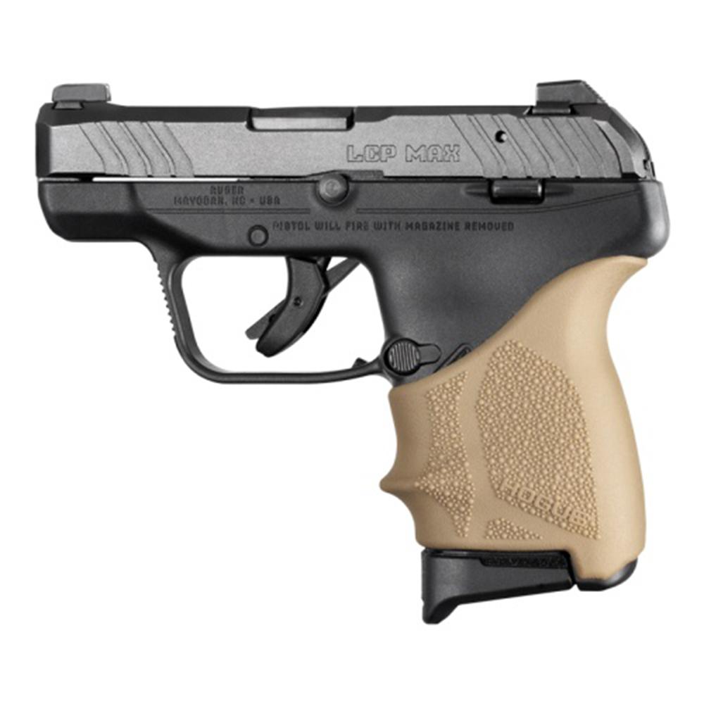 https3A2F2Fmedia.chattanoogashooting.com2Fimages2Fproduct2FHA181332FHA18133-1.jpg Hogue HandAll Beavertail Grip Sleeve Ruger LCP Max FDE - Image 1