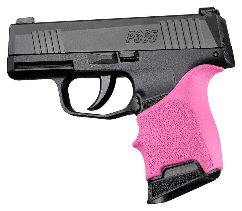 https3A2F2Fmedia.chattanoogashooting.com2Fimages2Fproduct2FHA187072FHA18707.jpg HandAll Beavertail Grip Sleeve Sig Sauer P365 Pink - Image 1