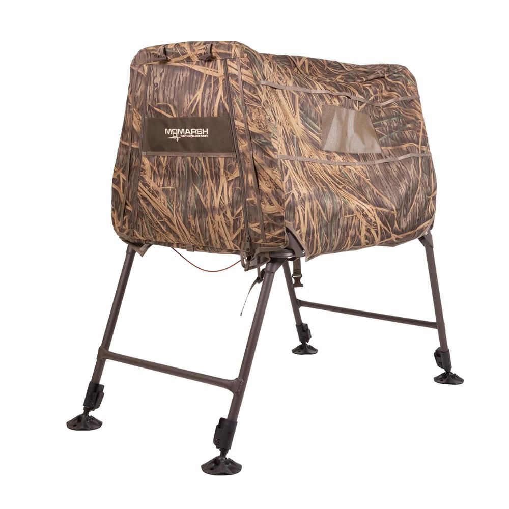 https3A2F2Fmedia.chattanoogashooting.com2Fimages2Fproduct2FHG340142FHG34014-1.jpg MoMarsh Invisilab Dog Blind Mossy Oak Original Shadow Grass - Image 1