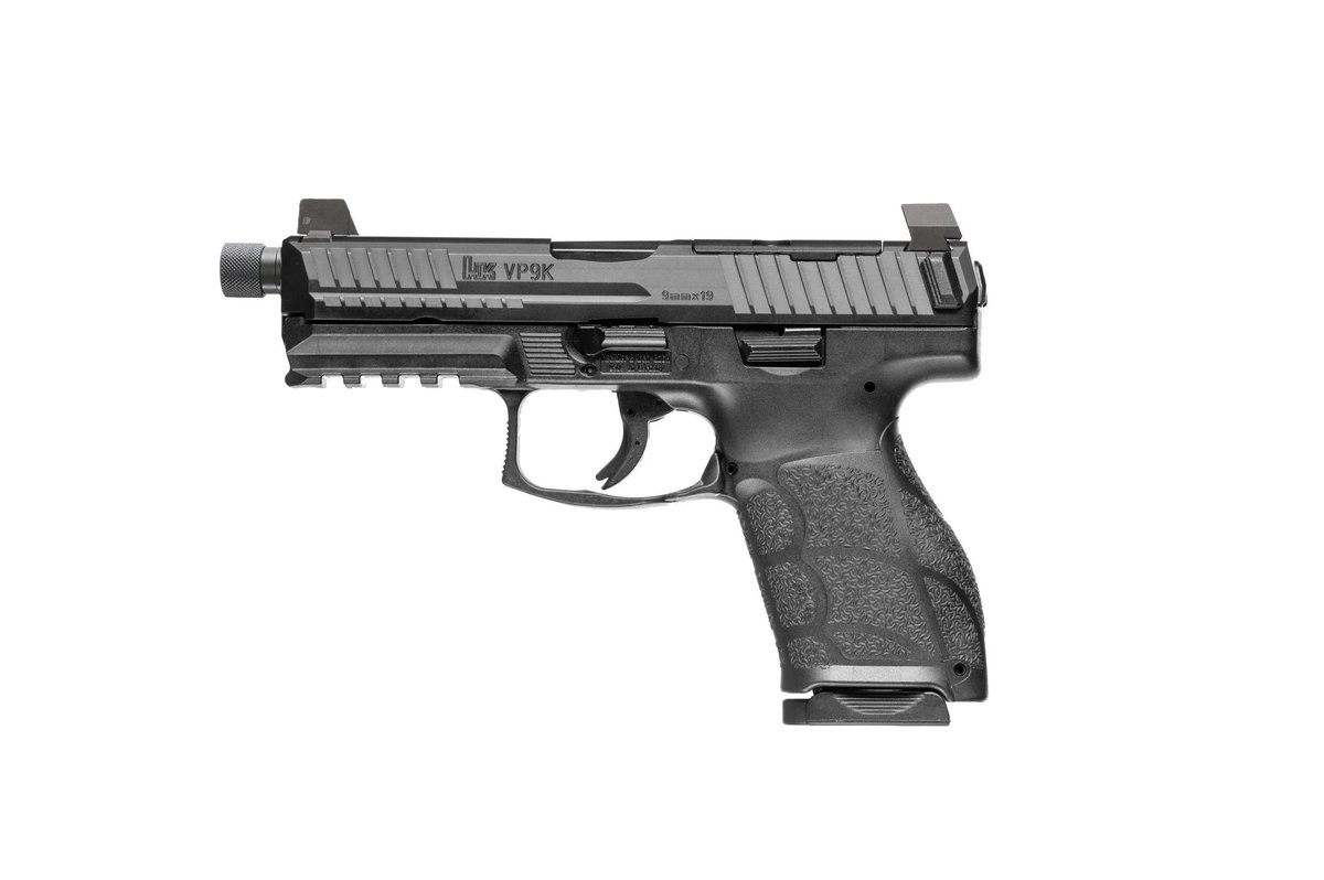 https3A2F2Fmedia.chattanoogashooting.com2Fimages2Fproduct2FHZ810012312FVP9A1-K-L-Tactical-scaled-1.jpg H&K VP9A1 F Tactical Optic Ready Handgun 9mm Luger 10rd Magazines(2) 4.7" Threaded Barrel Black - Image 1