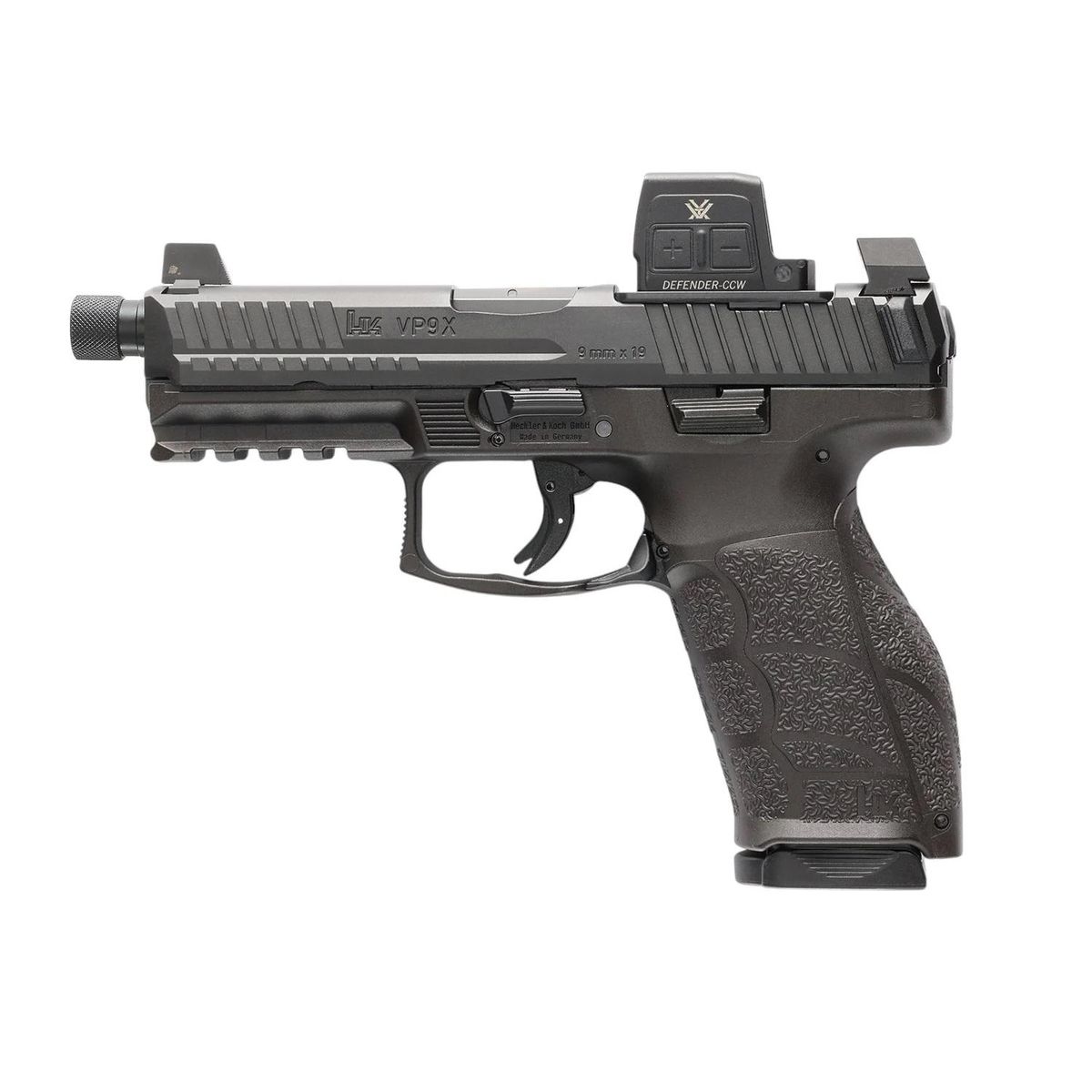 https3A2F2Fmedia.chattanoogashooting.com2Fimages2Fproduct2FHZ810013642FVP9A1-X-Tactical-VTX.jpg H&K VP9A1 X Tactical Optic Equipped(Vortex) Handgun 9mm Luger 17(1) & 20(1)rd Magazines 4.7" Threaded Barrel Black - Image 1